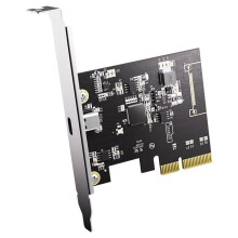 PCIe X4 auf Type-C Erweiterungskarte USB3.2 Gen2x2 20Gbps Adapterkarte ASM3242 Chip für Win10/11