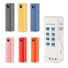 Kit de nettoyage écran - RNCYN - Spray nettoyant 2 en 1 - Chiffon microfibre - Pour téléphone portable - Rouge