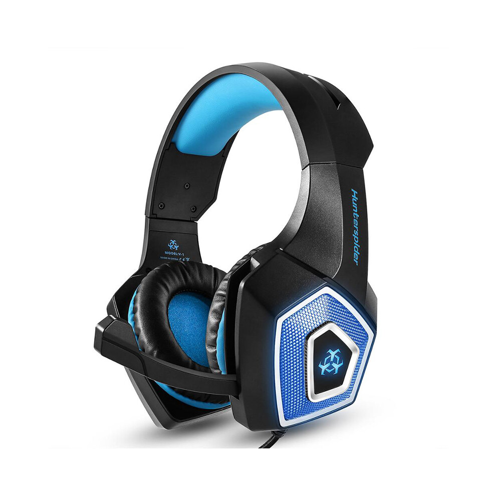 Stereo Gaming Headset With Microphone - Rncyn - Rncyn V1 - 3.5Mm + Usb - 50Mm Driver Blue 9486689670078
