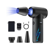Souffleur d'air portable - RNCYN - 130000 tr/min - Électrique - Dépoussiéreur - Turbo jet - Batterie 3000mAh