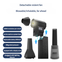 Dépoussiéreur électrique sans fil - RNCYN - 138000 RPM - Mini ventilateur puissant - Batterie 4000mAh - Quatre vitesses