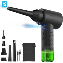 Souffleur de poussière sans fil - RNCYN - Vitesse moteur 30000-50000RPM - Batterie 2000mAh x3 - Temps de charge 2H