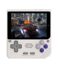Handheld-Retro-Spielkonsole - RNCYN - 3,5 Zoll IPS-Bildschirm - V10 - Grau - Joystick - Wiederaufladbar