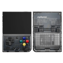 Tragbare Retro-Spielekonsole - RNCYN - Mini Plus V2 V3 Arch - Transparentes Schwarz - 64 GB ROM - 3,5 Zoll Bildschirm