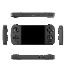Handheld-Retro-Spielkonsole - RNCYN - RG405M - Aluminiumlegierung - 4 Zoll IPS-Touchscreen - Wiederaufladbar - Schwarz