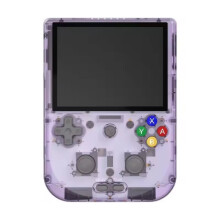 Handheld-Retro-Spielkonsole - RNCYN - 128G - 5500 mAh - 4 Zoll Touchscreen - Lila - Wiederaufladbar - Gameplay