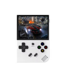Tragbare Retro-Spielkonsole - RNCYN - 3,5-Zoll-Bildschirm - 64 GB - 5000+ klassische Spiele - Wiederaufladbar - Weiß