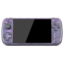 Handheld-Retro-Spielkonsole - RNCYN - 4,3 Zoll - Wiederaufladbar - Lila - ROM 64G - Gameplay - Mehrere Sprachen
