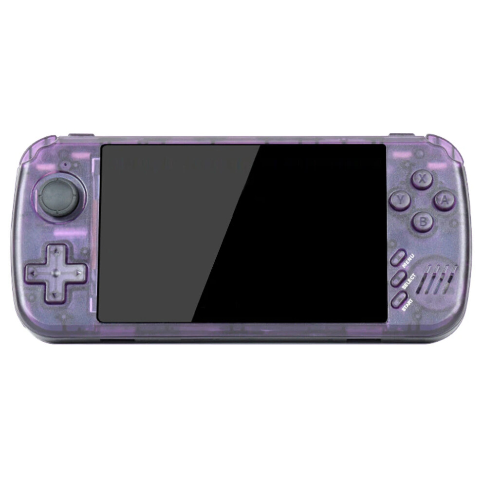 Handheld Retro Game Console - Rncyn - 4.3 Inch - Rechargeable - Rom 64G - Game Play - Multiple Languages Purple 9486689670542