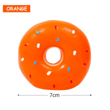 Dog Chew Toy - Phoesky - Latex - Multicolored Donut - Fun Sound - Interactive Safety - Squeaky Ring