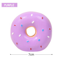 Dog Chew Toy - Phoesky - Latex - Multicolored Donut - Fun Sound - Interactive Safety - Squeaky Ring