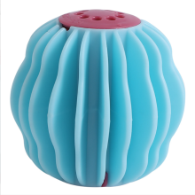 Interactive Puppy Toy - Phoesky - Bell Ball - Extra Strong - Safe - Teddy Bear - Blue - 6x6x5.5 cm