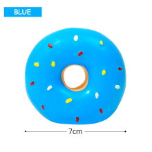Dog Chew Toy - Phoesky - Latex - Multicolored Donut - Fun Sound - Interactive Safety - Squeaky Ring
