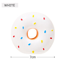 Dog Chew Toy - Phoesky - Latex - Multicolored Donut - Fun Sound - Interactive Safety - Squeaky Ring
