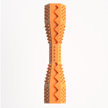 Hundekauspielzeug - Phoesky - Sechseck - Orange - 14,2x3,6 cm - Thermoplastischer Gummi - Zähneknirschen