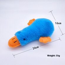Interactive Duck Plush Toy - Phoesky - Squeaky - Bite Resistant - 24x16 cm - Blue - Dog Friendly