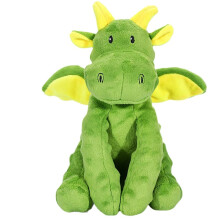 Dog Plush Toy - Phoesky - Green Dinosaur - Squeaky - Bite Resistant - Interactive - 11x14x16 cm