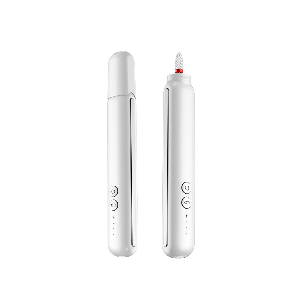 Rncyn Rechargeable Nail Drill - White - Refillable - Cutting & Polishing - Dead Skin Removal