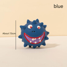 Latex Dog Toy - Phoesky - Squeaky Ball - Interactive - Emoticon - 7.5 cm - Blue - Animal Training