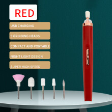 Draagbare elektrische nagelvijl - RNCYN - Mini Nagelboormachine - Plastic gereedschap - Nagellak - Rood