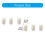 5Pcs Easy Install Banjo 5th String Replacement Nuts Premium Plastic Long Using 3