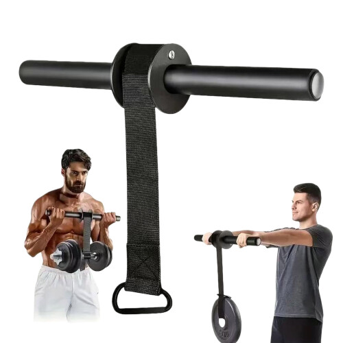 Ergonomic Grip Strengthener Rollers Bar Compacts Full Body Workout Equipment 1