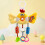 Musical Rotating Plush Crib Hanger For Newborns Promotes Visual Tracking chick 3