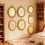 Creative Hollow Frame 7PCS Decorative Accessories For 1/12 Doll House Scene Props White 6