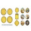 Creative Hollow Frame 7PCS Decorative Accessories For 1/12 Doll House Scene Props White 8
