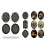 Creative Hollow Frame 7PCS Decorative Accessories For 1/12 Doll House Scene Props White 9