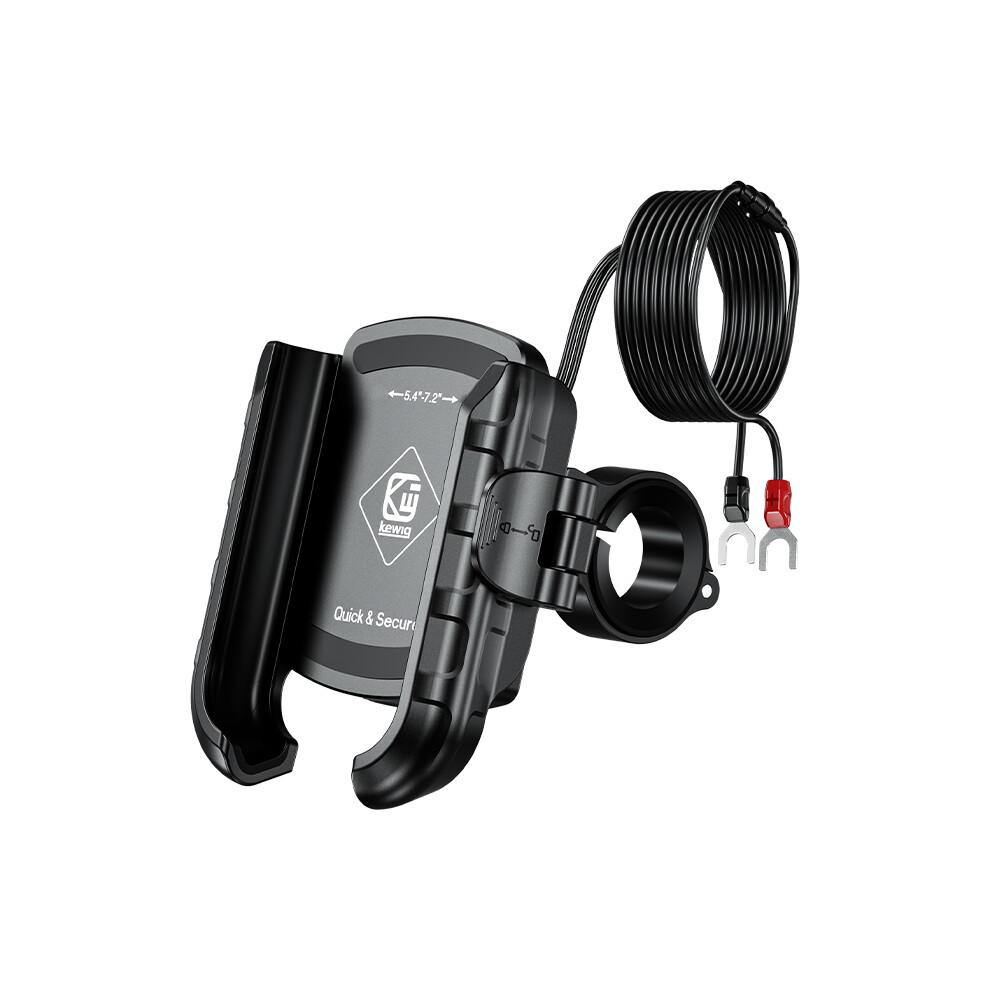 Bike And Motorcycle Phone Holder - Rncyn - 10S Quick Installation - 360 Rotation - Robust Materials - Black 9486689768201
