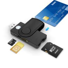 USB geheugenkaartlezer - RNCYN - USB 2.0 - ISO 7816 - EMV DNI ID - SD EN TF Compatibel