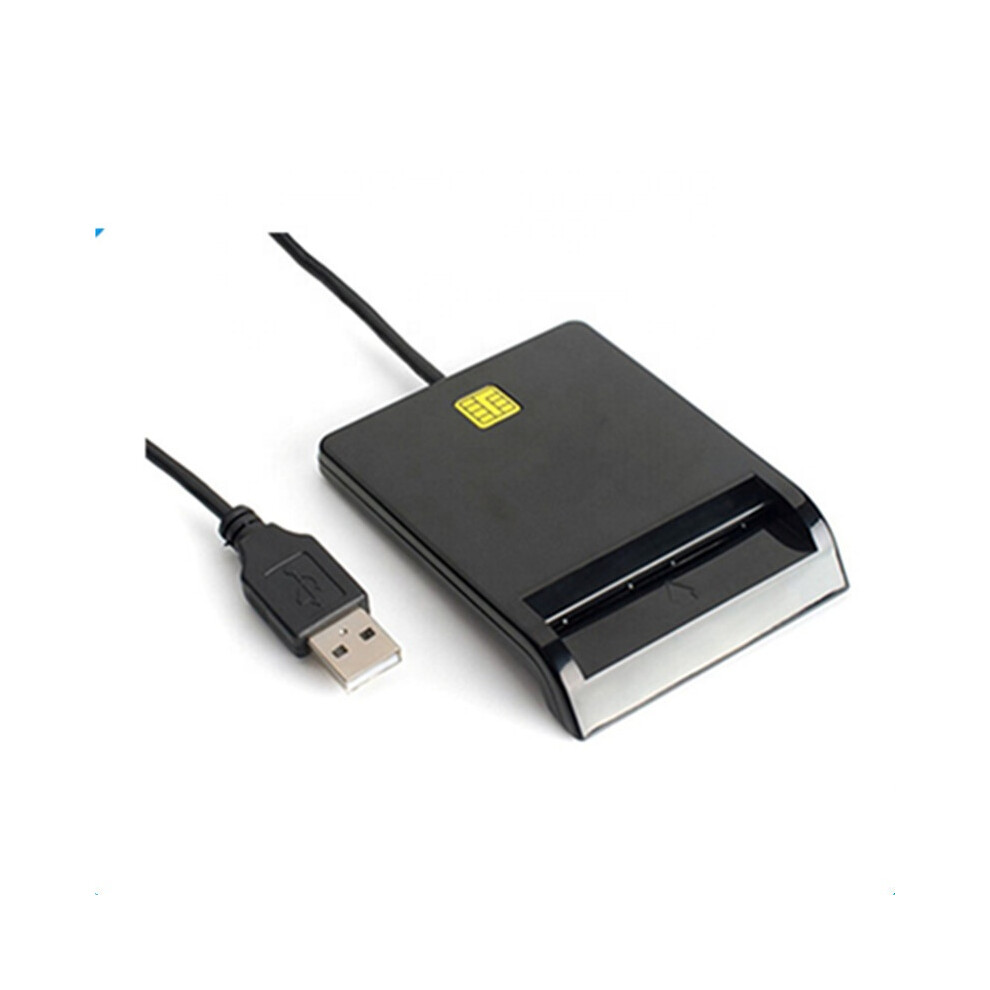 Usb Smart Card Reader - Rncyn - Supports Atm, Cac, Id, Ic, Sim, Credit Cards White 9106058710050