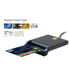 USB Smart Card Reader - RNCYN - USB 2.0 - ISO 7816 - ATM, CAC, ID, SIM-kaarten