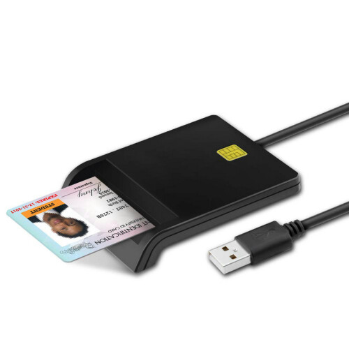 USB/Type C Smart Card Reader - RNCYN - USB/Type C Compatibiliteit - Ondersteunt ATM/CAC/ID/IC/SIM/Creditcards