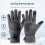 1 Pair Windproof Gloves For Skiing Warm Protections Intelligent Device Operate L Grey 11