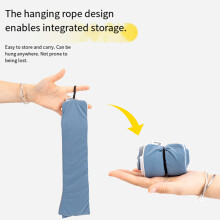 Ice Silk Full Coverage Eye Cover for Light Blocking Comfortable Sleep Camping Blue