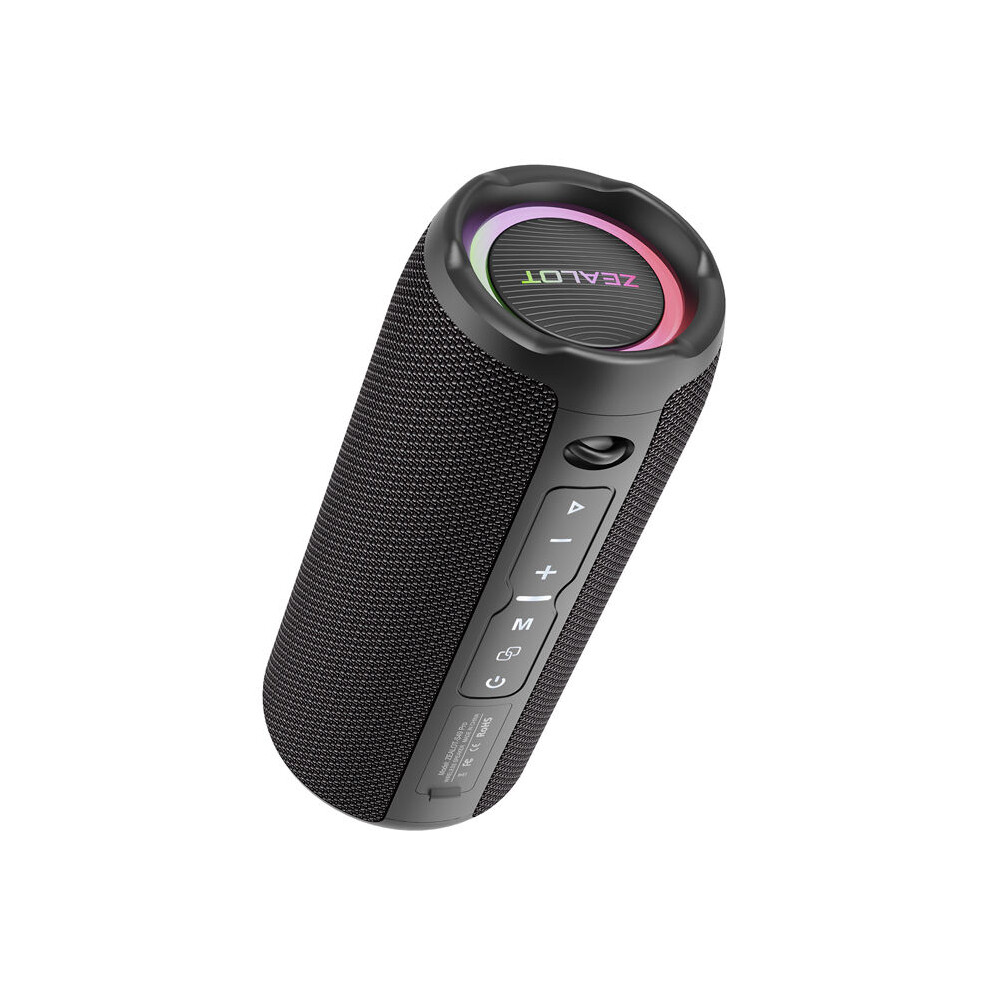 Waterproof Portable Speaker - Rncyn - S49 Pro - Ipx7 - 20W - Tws Stereo Audio - Rgb - Built-In Microphone Light 9106058533079