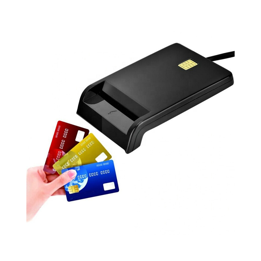 Usb Card Reader - Rncyn - Supports Atm, Cac, Id, Ic, Sim Cards, Credit - 5V, 3V, 1.8V Smart Cards White 9106058710173