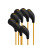 Waterproof Golf Iron Head Cover High Elastic Rod Head Cases Protector Black 5