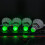 4Pcs Luminously Windproof Badminton Ball Shuttlecocks LED Lighting Sport green light 10