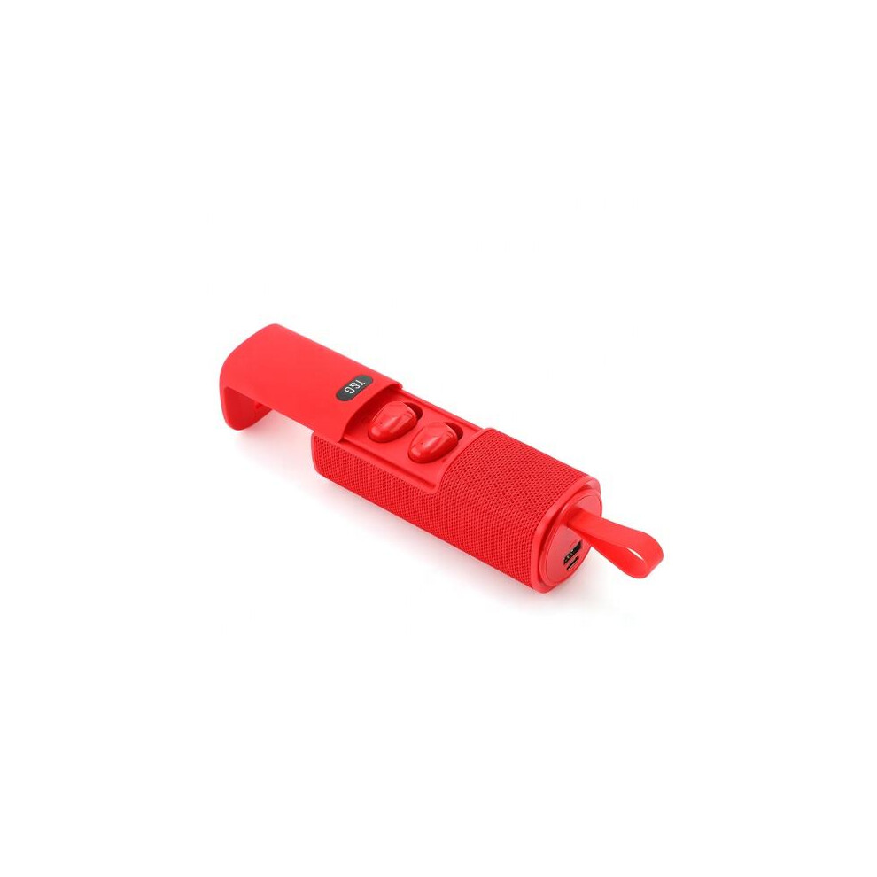 Multi-Function Wireless Earbuds - Rncyn - Tg807 - Power Bank 1000Mah - Fast Charging - Built-In Microphone Red 9106058533550