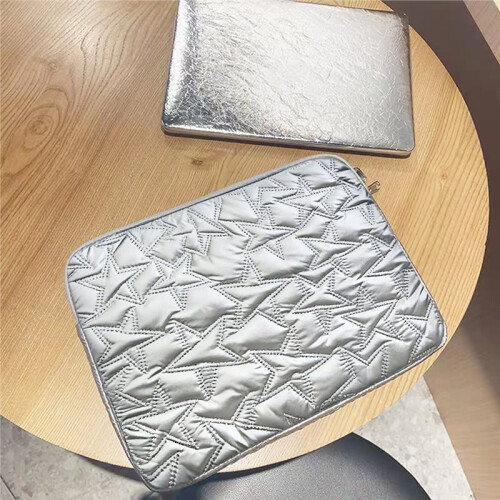 Capa para Tablet em Formato de Estrela, com Pregas em Cor Sólida, para Tablets de 11 A 14 Polegadas, Capa Protetora para Laptop, Bolsa de 1