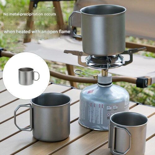 Drink Cups Folding Handle Coffee Cup Tourist Tableware Outdoor Mug for Camping M 1