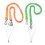 Tool Tethers Lanyard with Two Buckles Strap Safety Bungee Tethers Tool Lanyard As picture 2