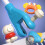 Rotating Baby Crib Mobile Hanging Toy Teether Rattle For Infant Visual Stimulate Pink A 6