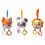 Visual Stimulation Plush Rattle Baby Crib Toy Mirror for Newborns Crib Stroller squirrel 3