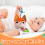 Visual Stimulation Plush Rattle Baby Crib Toy Mirror for Newborns Crib Stroller squirrel 11