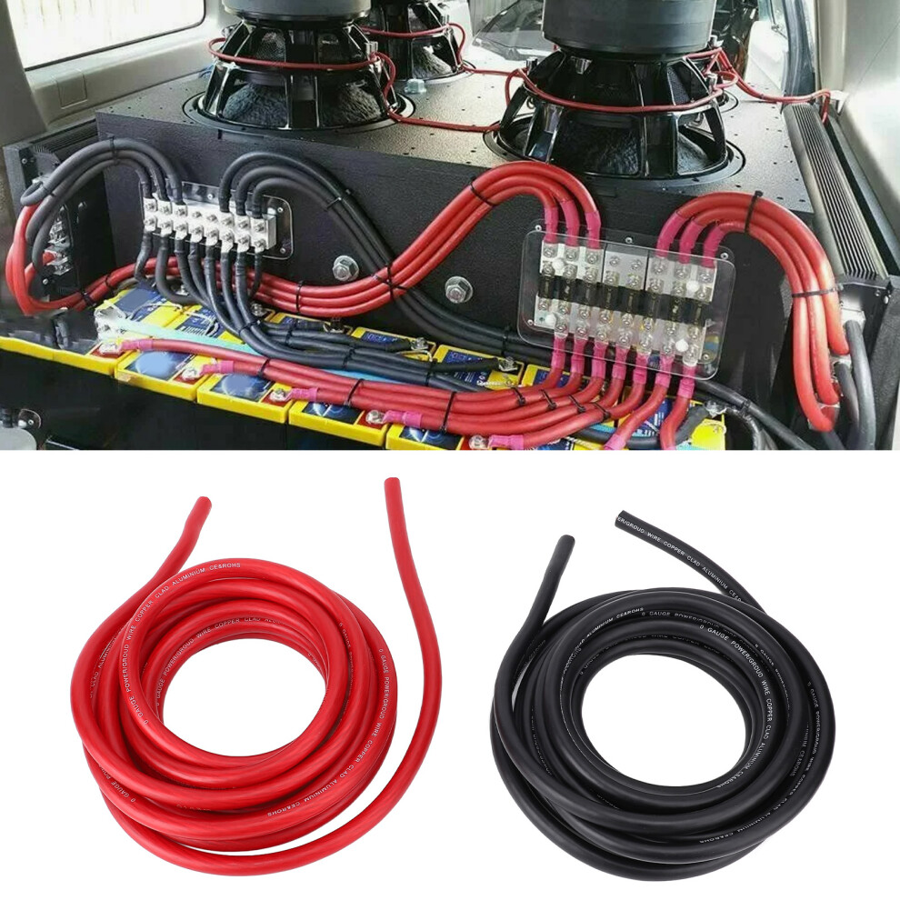 1/0 Awg 20Ft Car Wire Red/Black 7293282045828