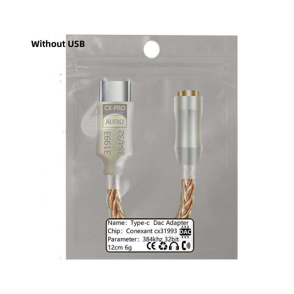 Usb Type C Audio Adapter - Rncyn - Hifi Dac - 3.5Mm Headphone Output - Built-In Amplifier 9106058529959